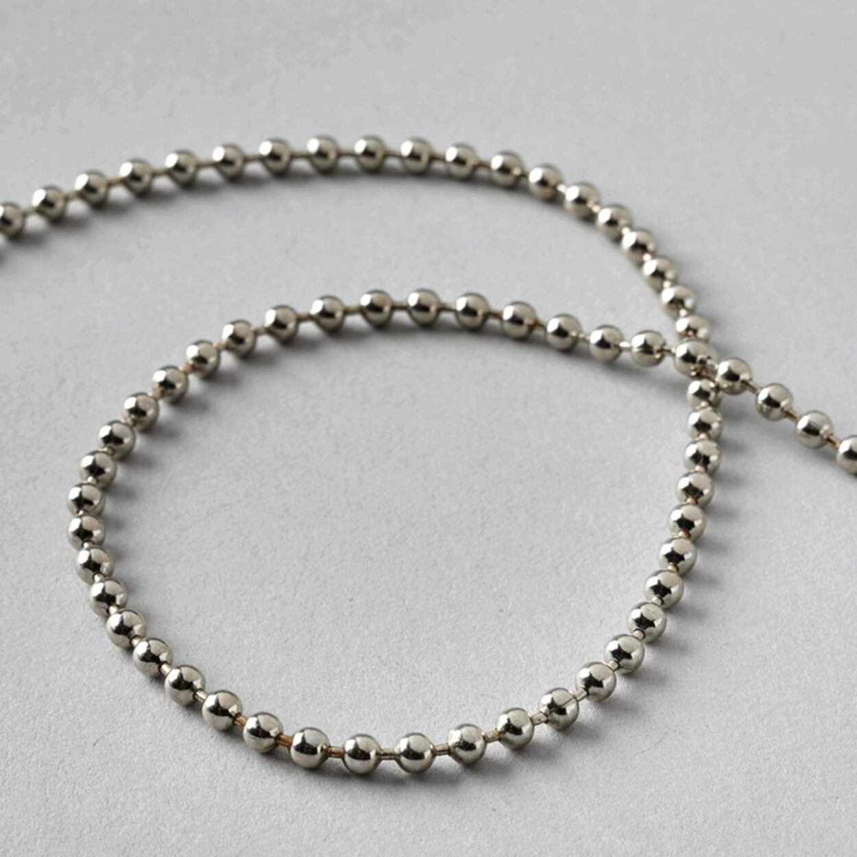 3 mts No 6 Silver Metal Control Chain