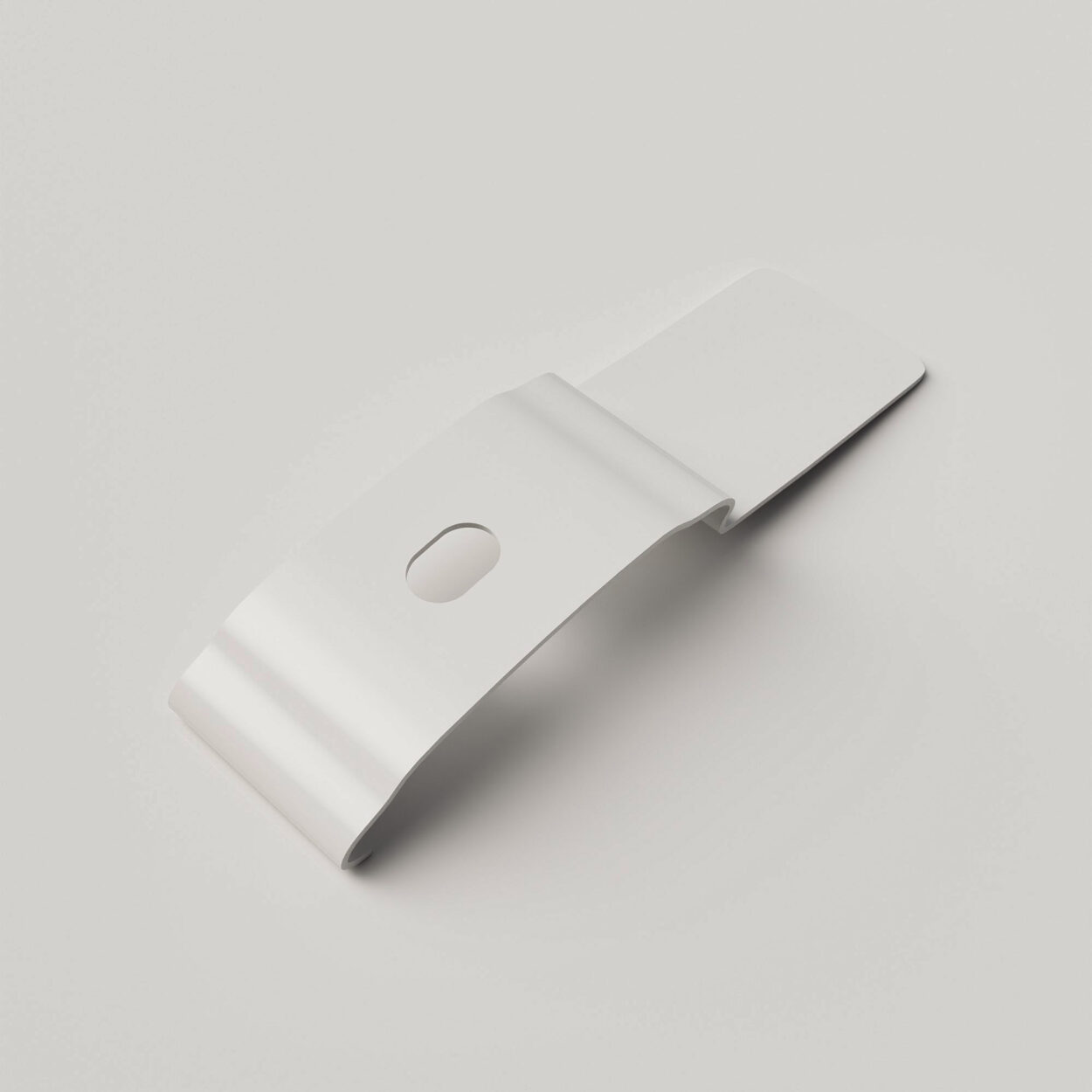3x White Cassette Top Fixing Brackets