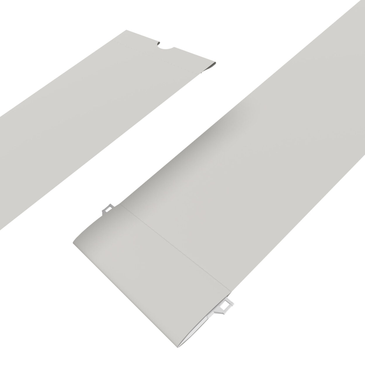 Banlight Duo FR Silver 127mm Replacement Slats - Image 2