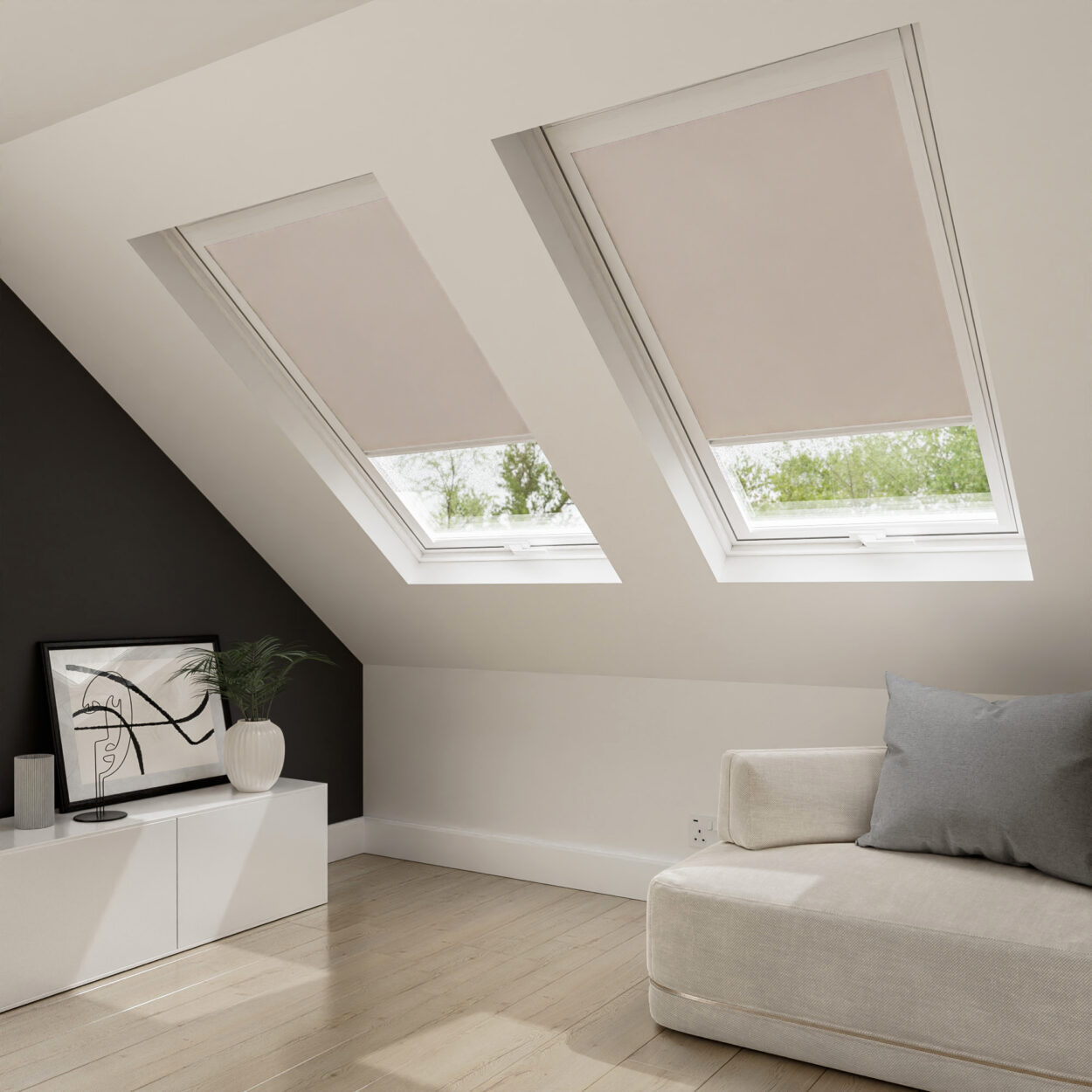 Bella Dove Blind For Velux