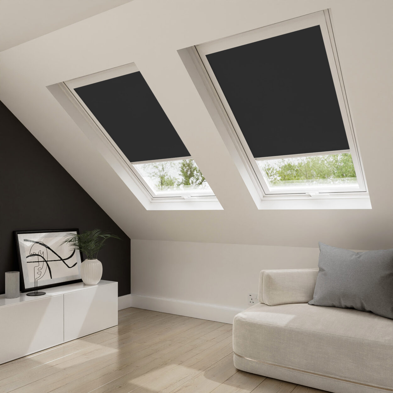 Bella Noir Blind For Velux