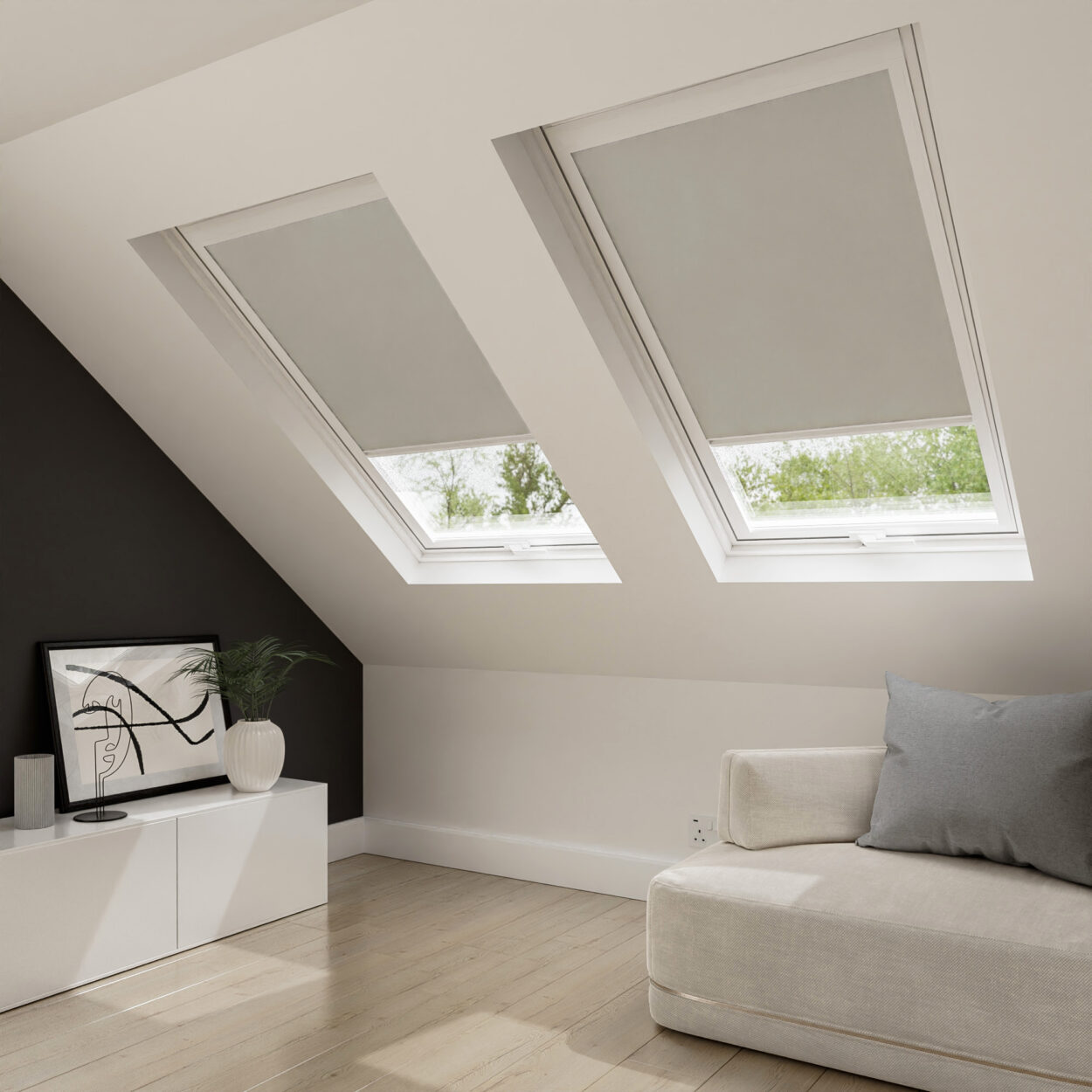 Bella Taupe Blind For Velux