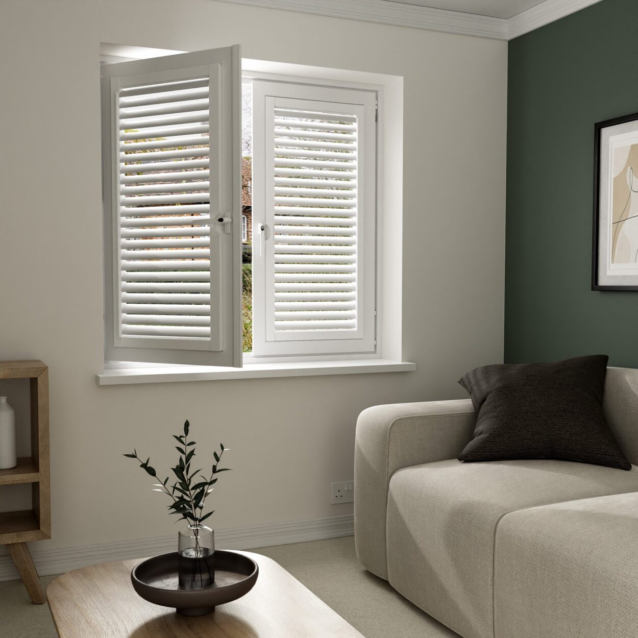 Cotton White Perfect Fit Shutter - Image 7