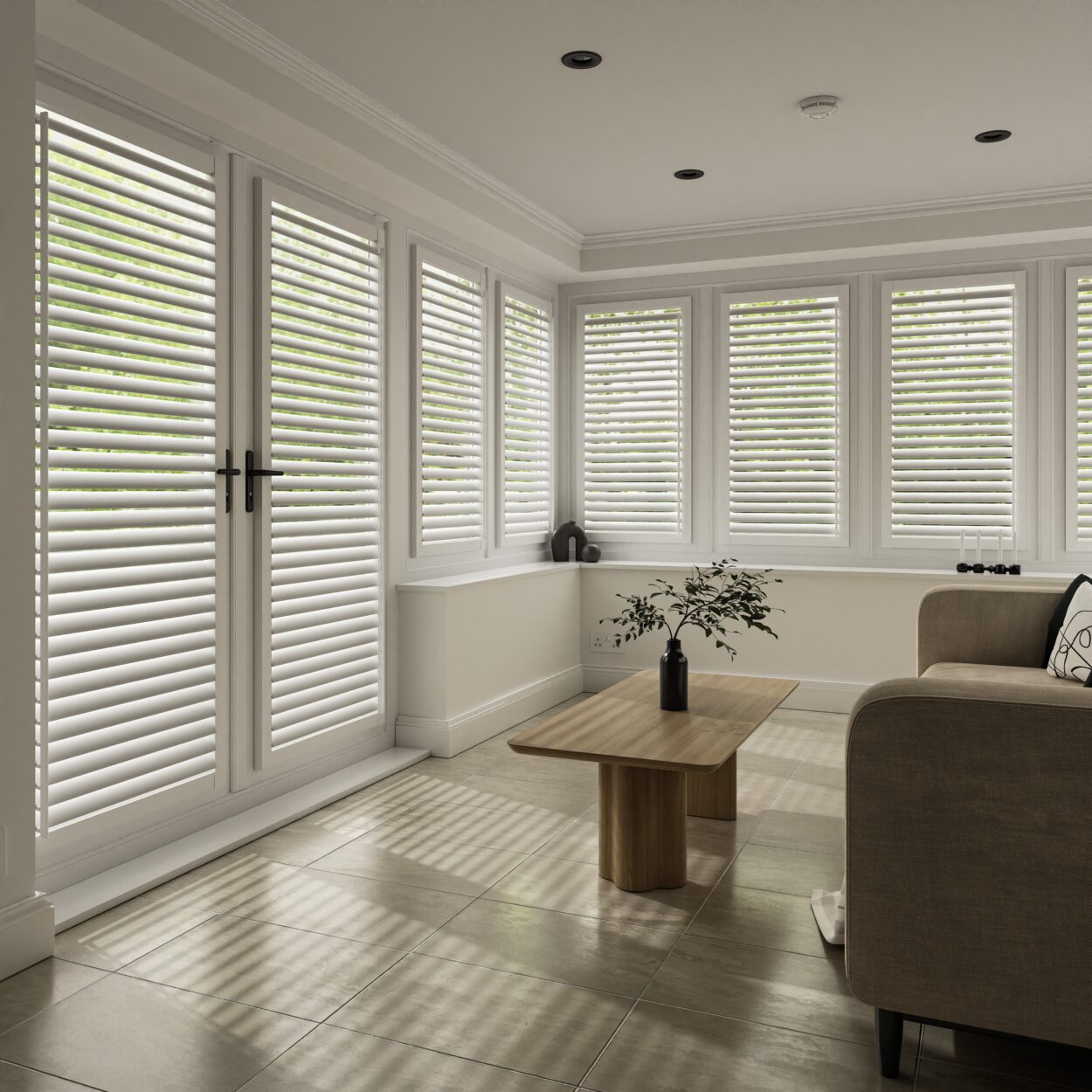 Cotton White Perfect Fit Shutter - Image 9