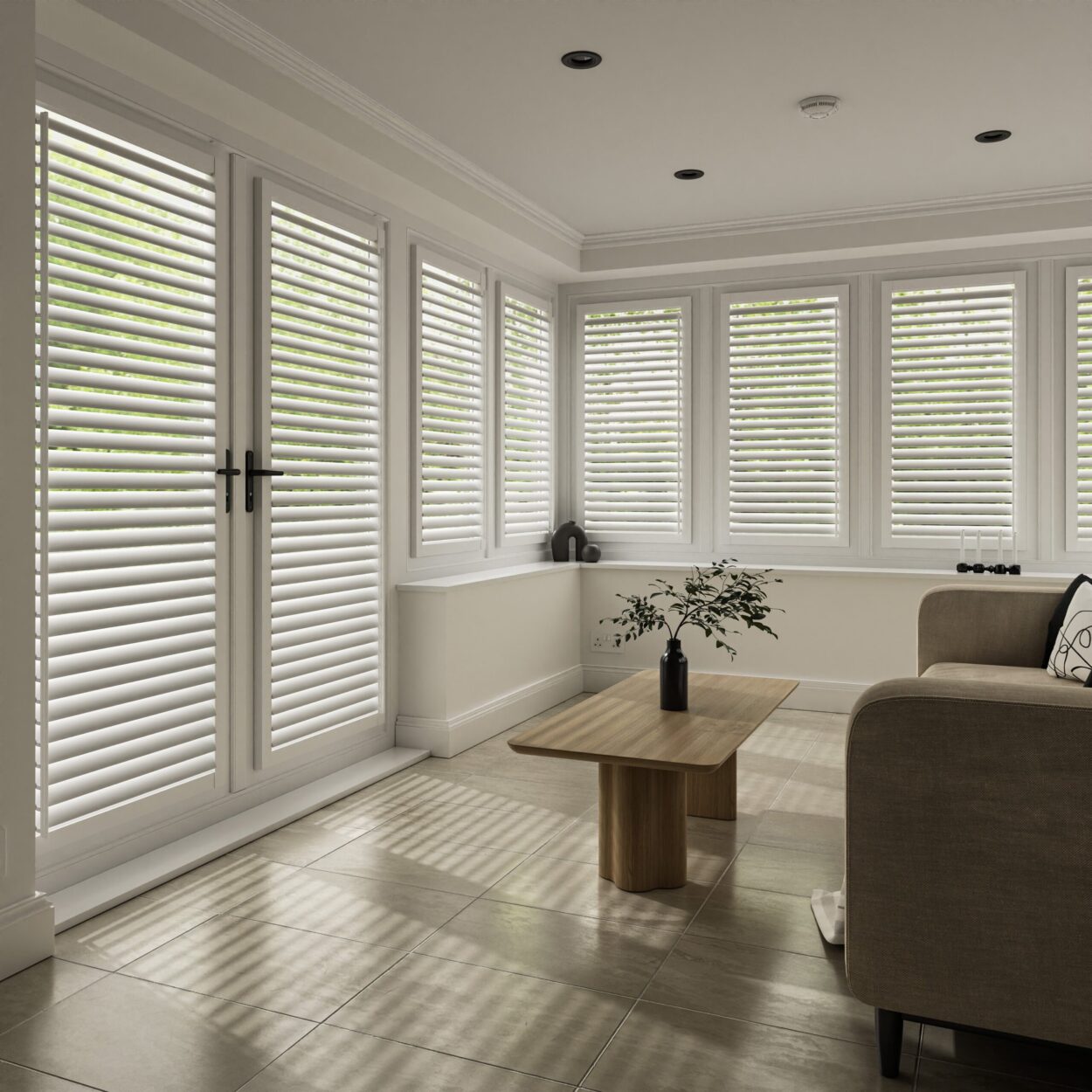 Cotton White Perfect Fit Shutter - Image 9