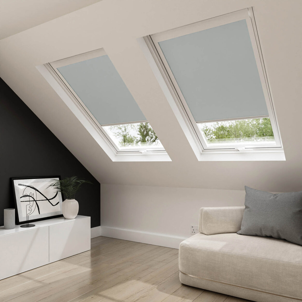 Flint Grey Blackout Blind for Velux