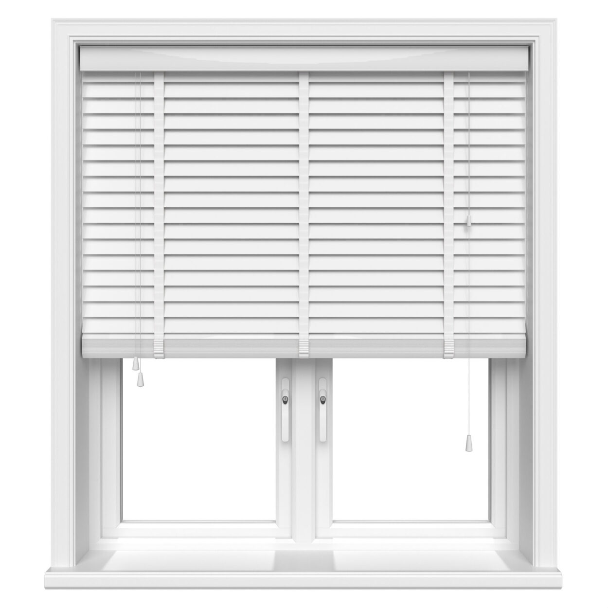 Gloss Pure White Real Wood With Cotton Tapes - Image 2