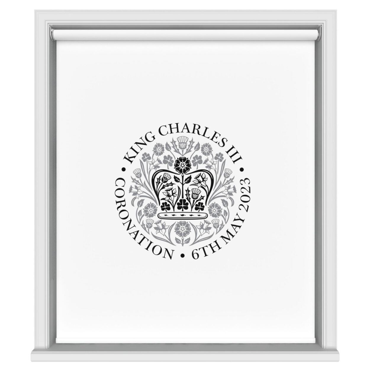 King Charles Coronation 2023 Emblem Monochrome