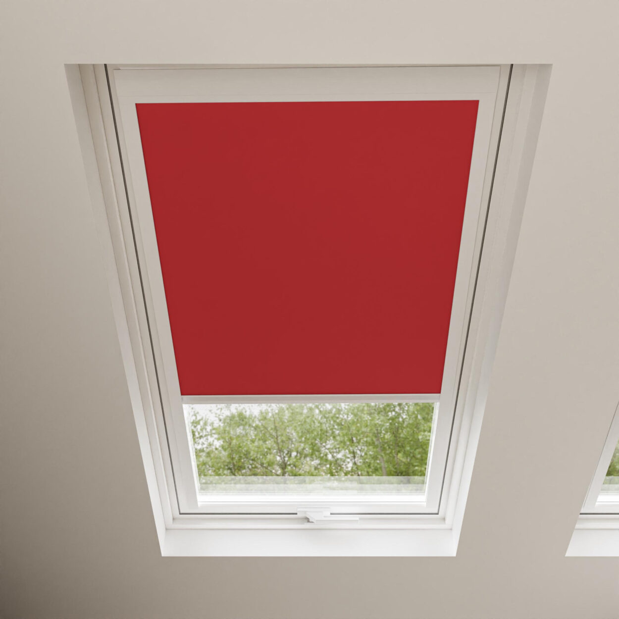 Lava Red Blackout Blind for Velux - Image 2