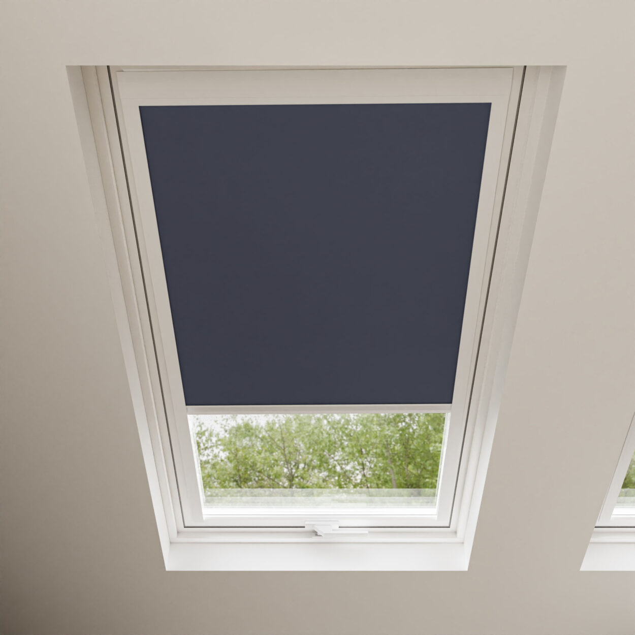 Navy Blue Blackout Blind for Velux - Image 2