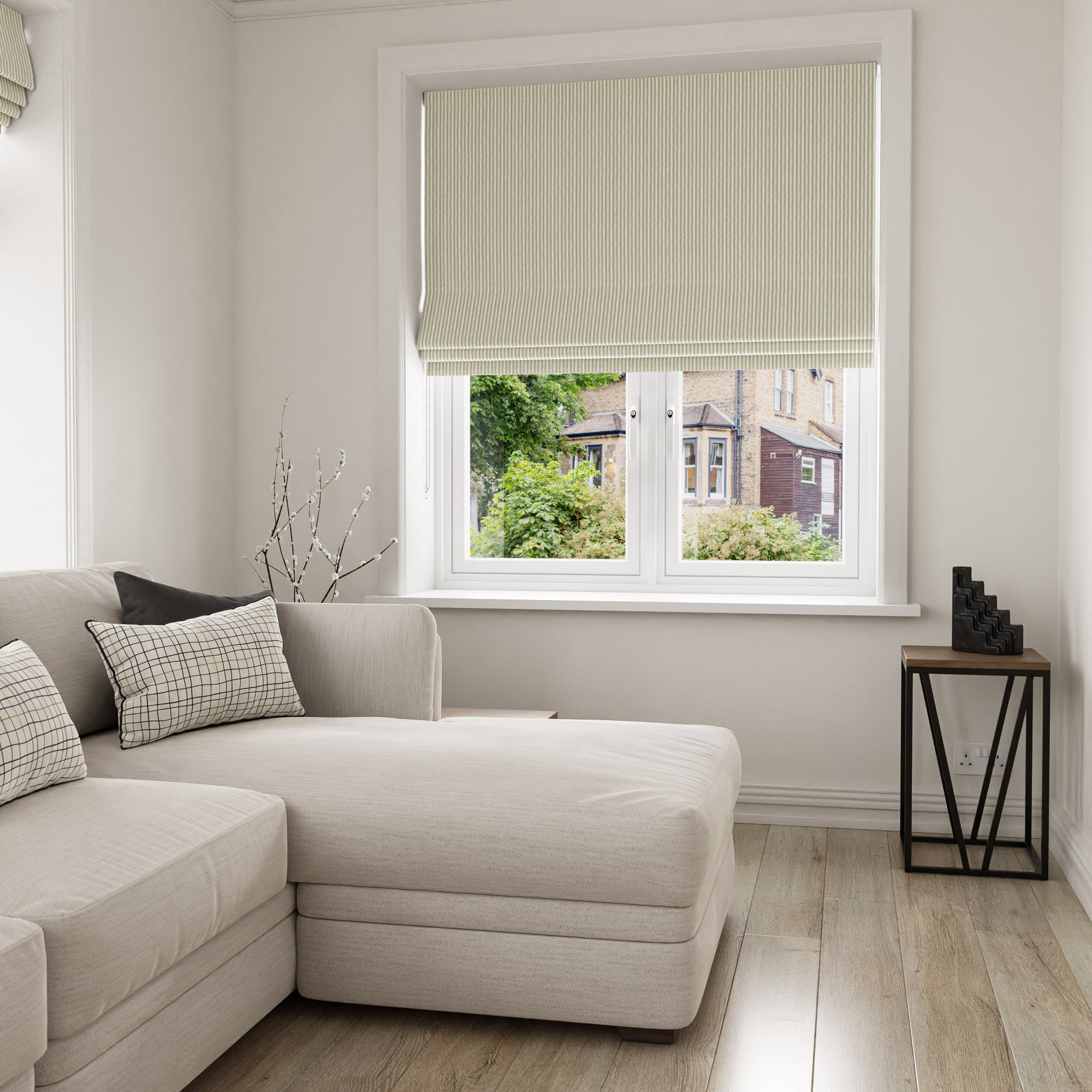 Emily Bond Oscar Stripe Sage - Image 2