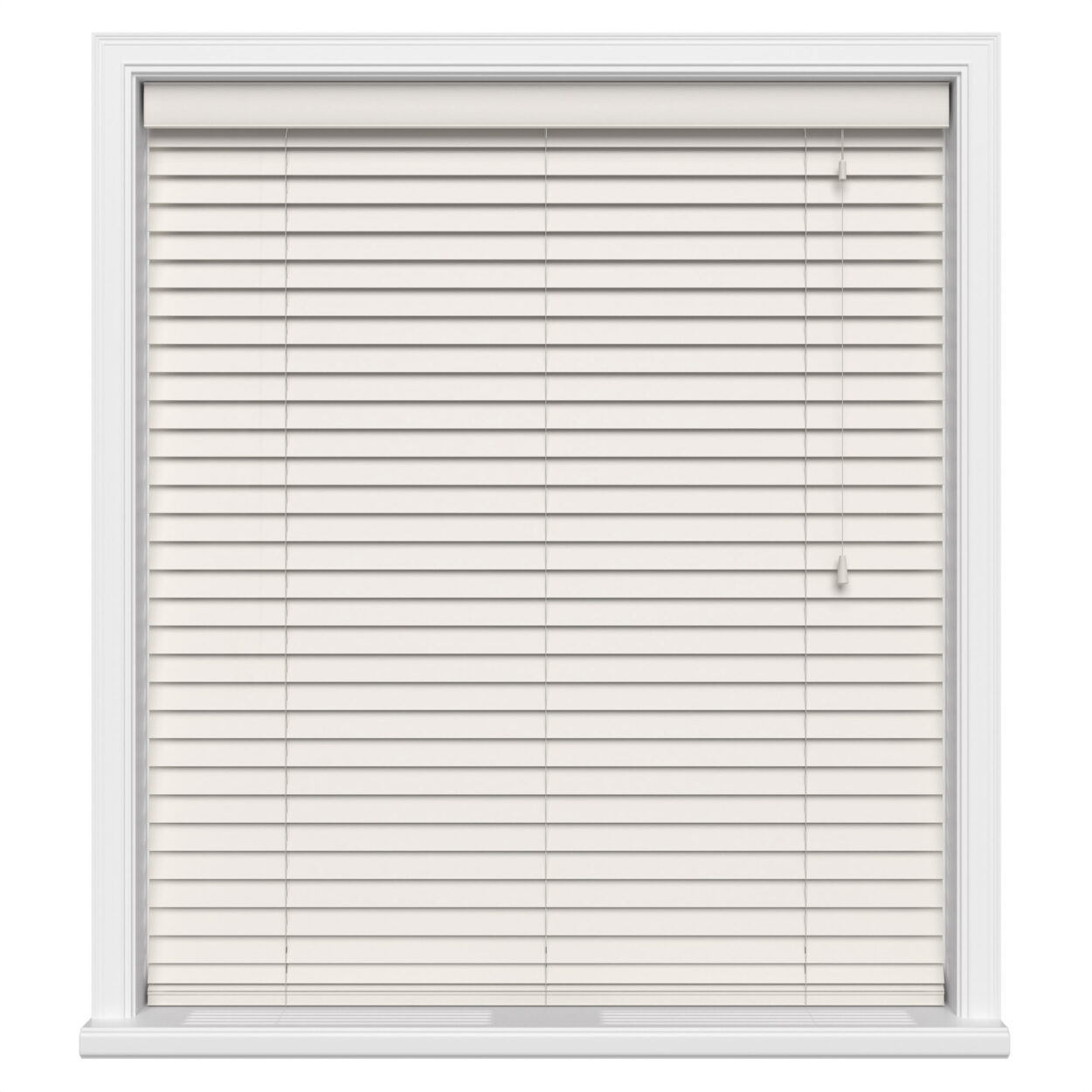Polar Off White Real Wood Motorised