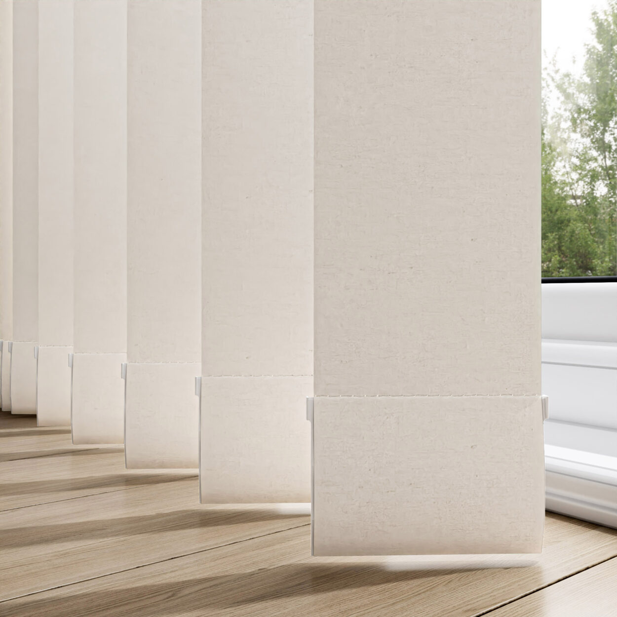 Shot Silk Ivory Replacement Slats