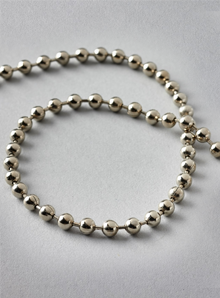 Silver Continuous Metal Chain For Roman Blinds - Image 2