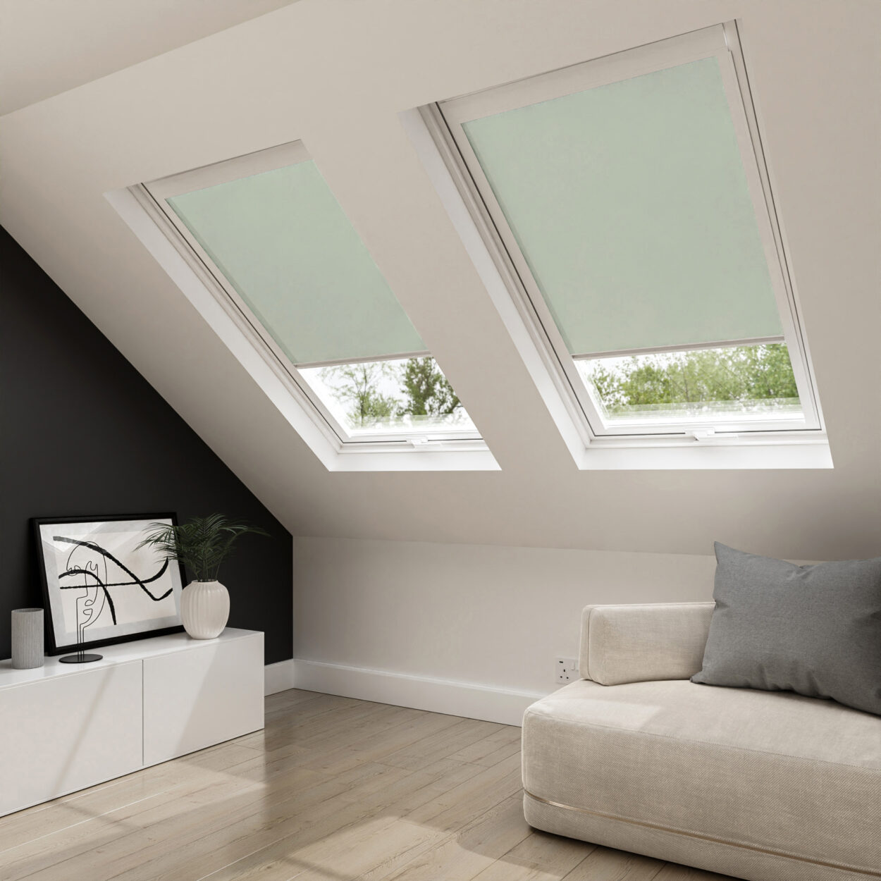 Splash Duck Egg Blind For Velux