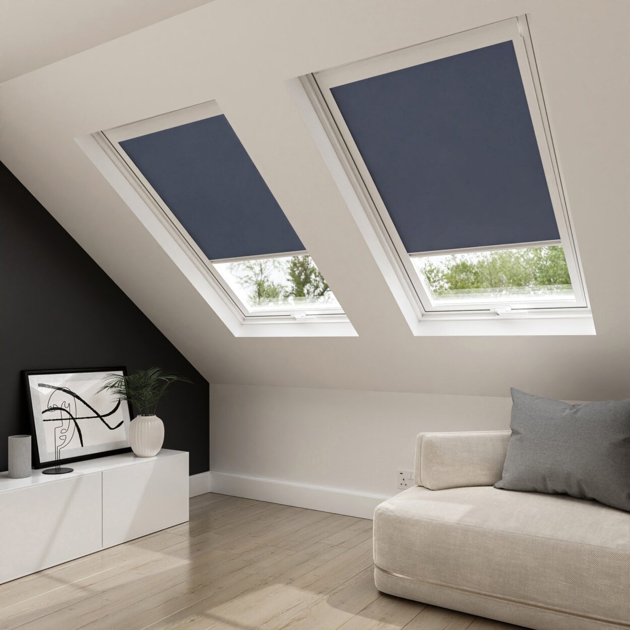 Splash Indigo Blind For Keylite