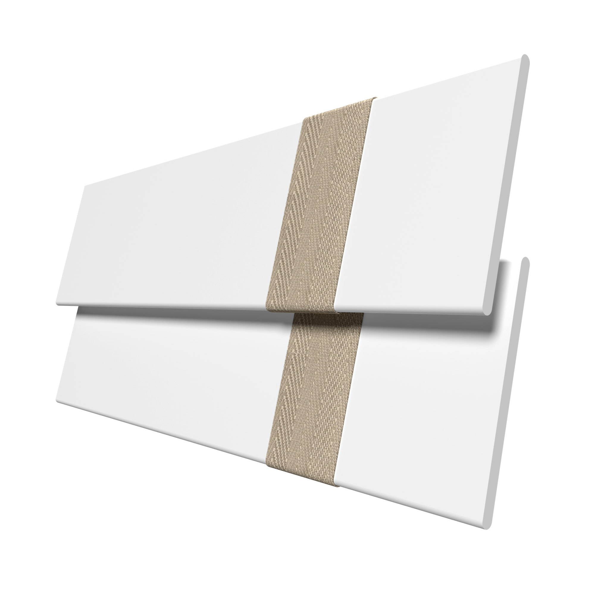 True White With Light Beige Tapes Eco-Wood - Image 7