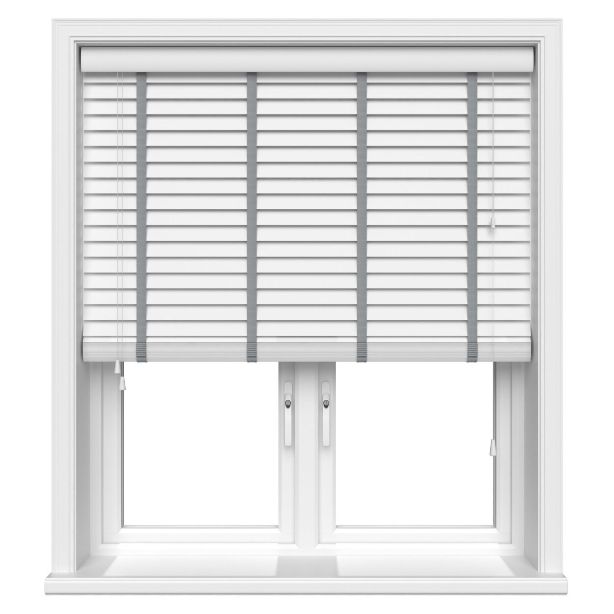 True White With Steel Tapes Eco-Wood - Image 2