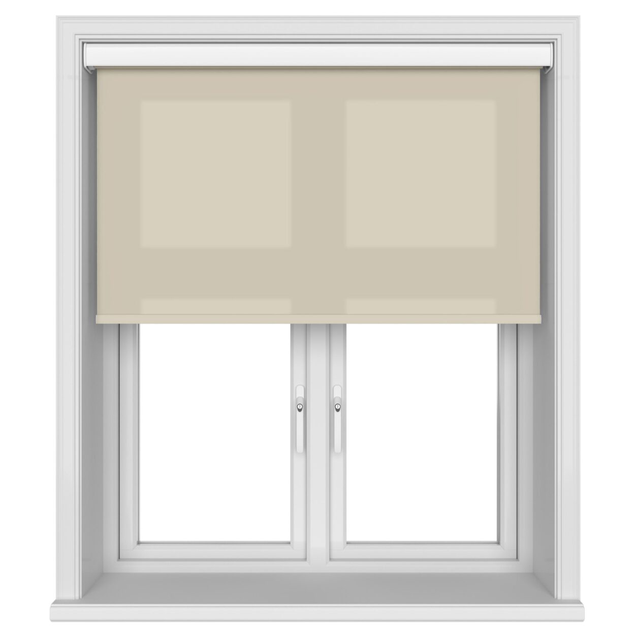 Unicolour Beige Cassette Motorised