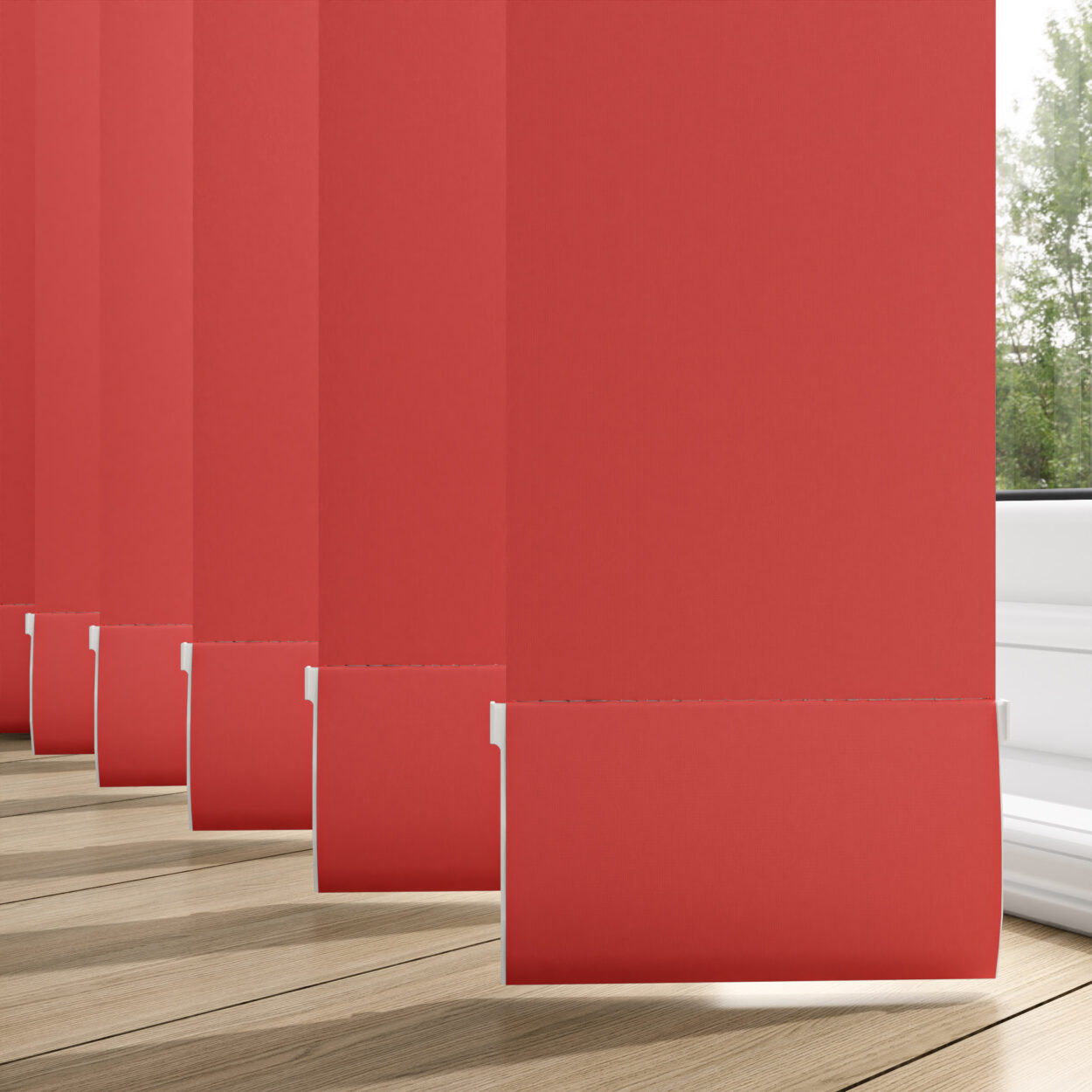 UniColour Red 127mm Replacement Slats