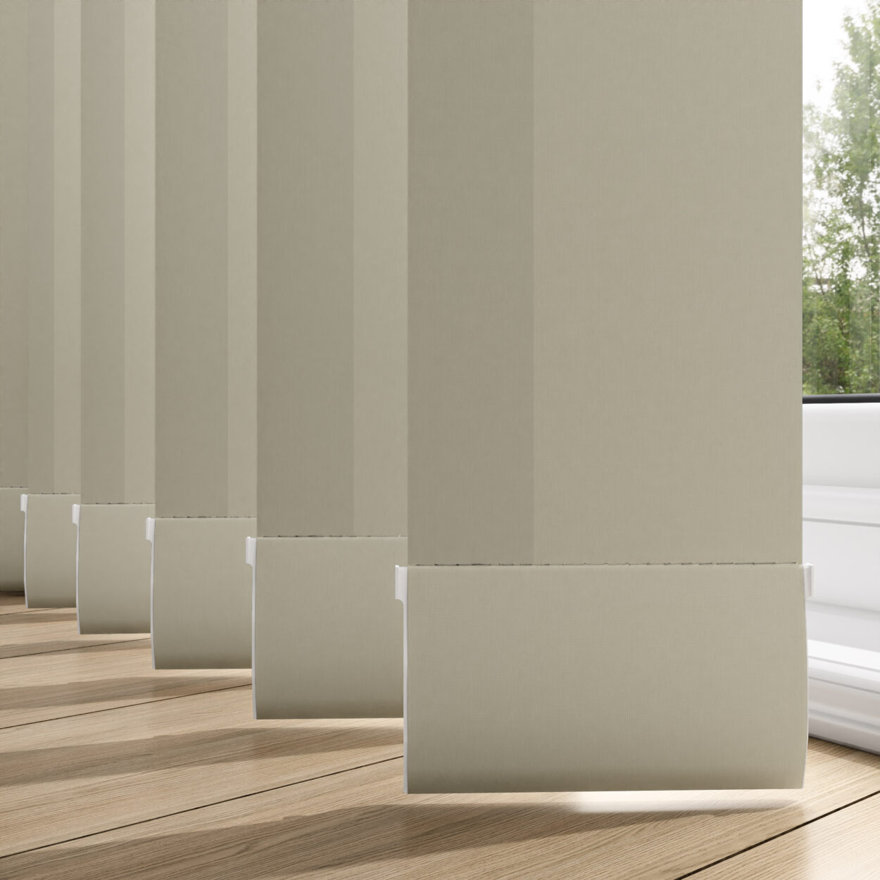 UniColour Taupe 127mm Replacement Slats