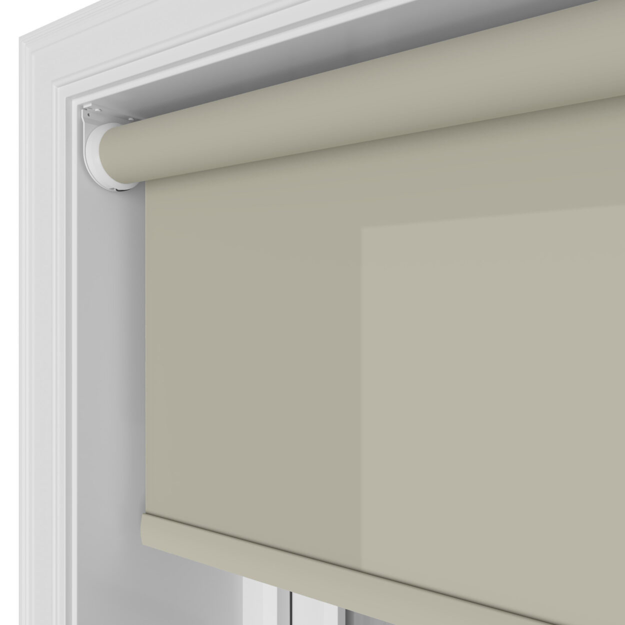 Unicolour Taupe Motorised - Image 4