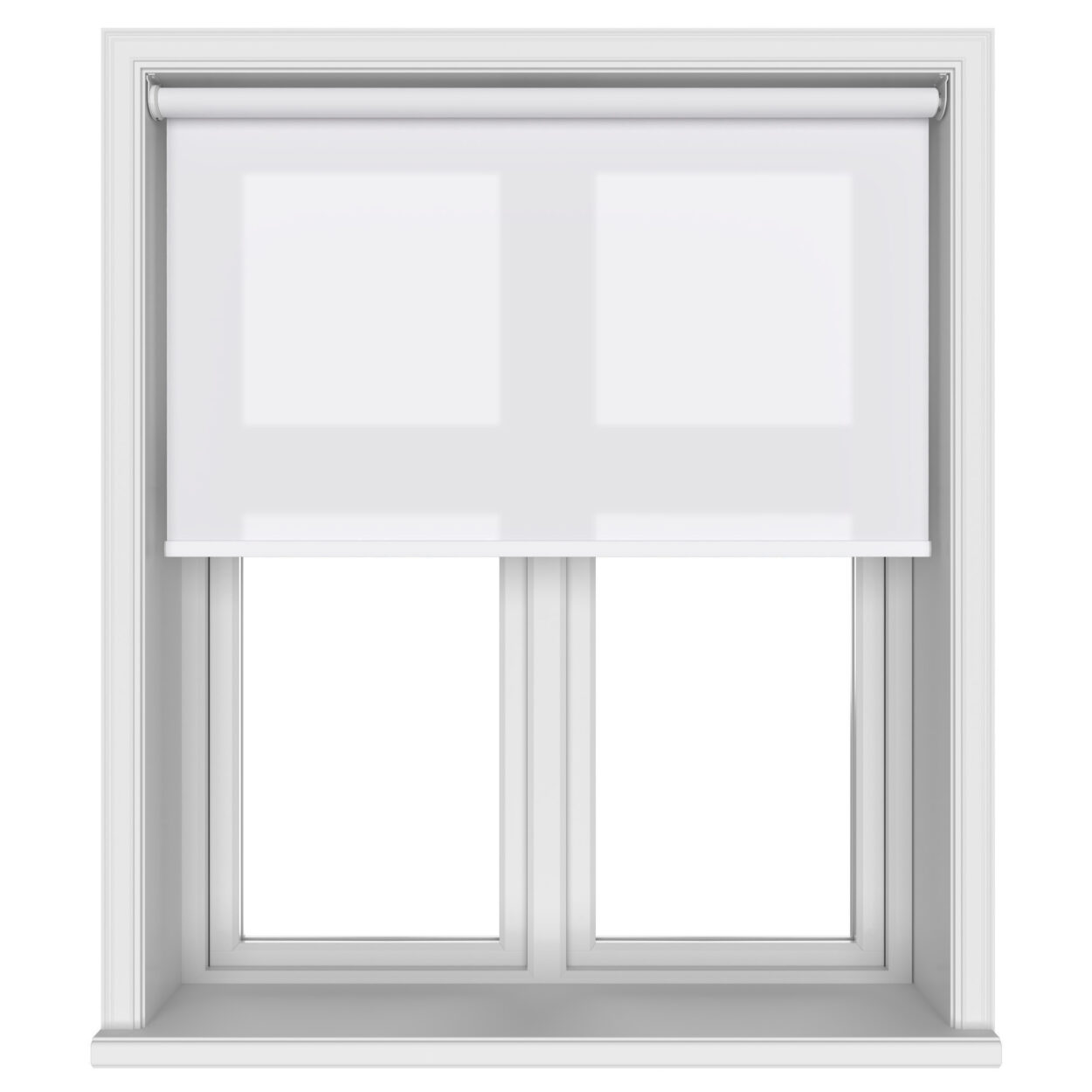 Unicolour White Motorised