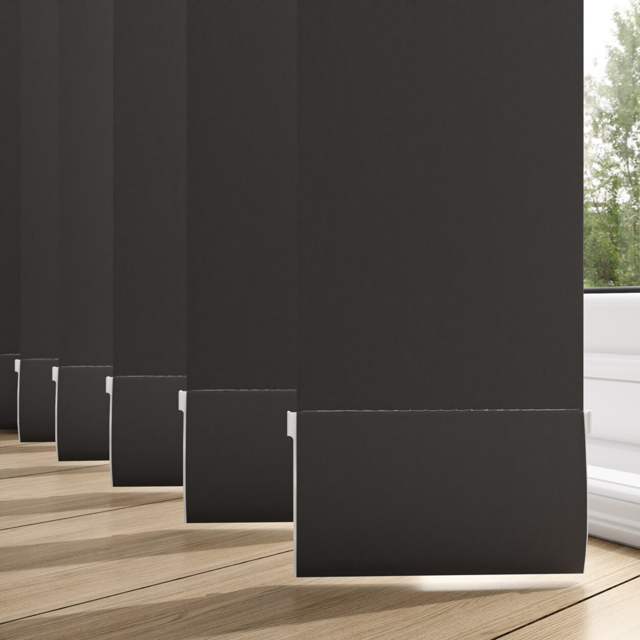 UniShade Black 127mm Replacement Slats