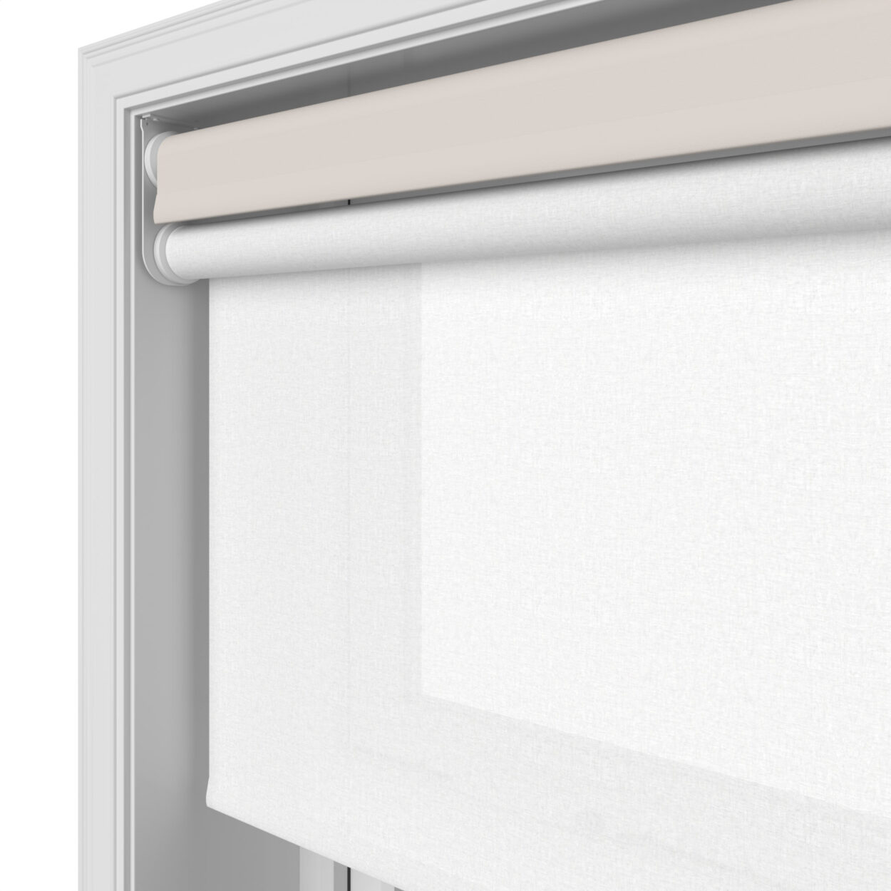 Bella Dove Motorised Double Roller Blind - Image 7