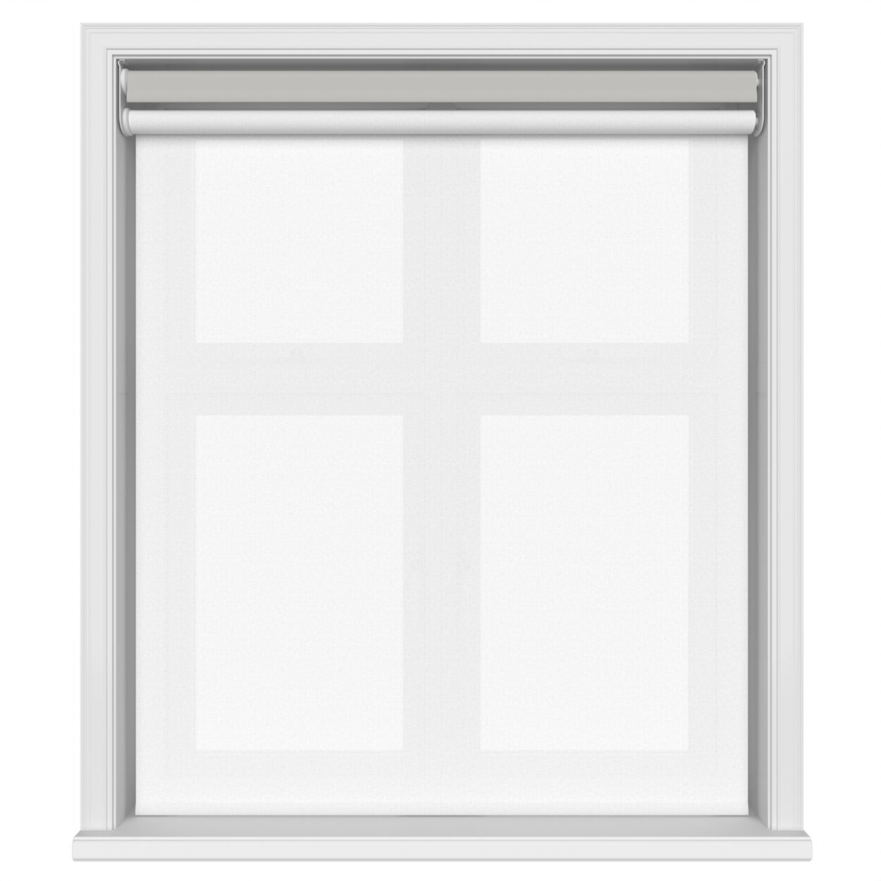 Bella Grey Whisper Motorised Double Roller Blind - Image 3