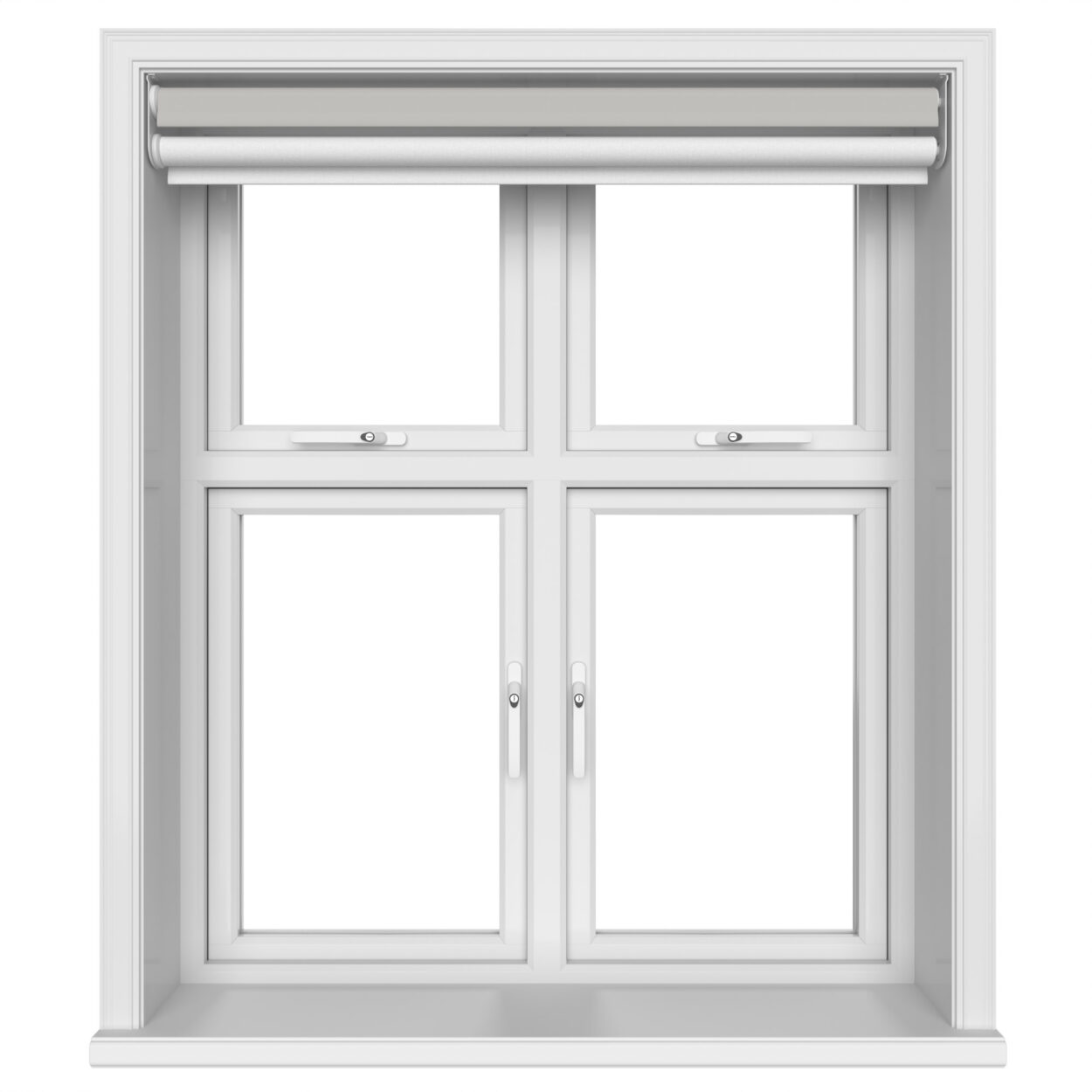 Bella Grey Whisper Motorised Double Roller Blind - Image 5