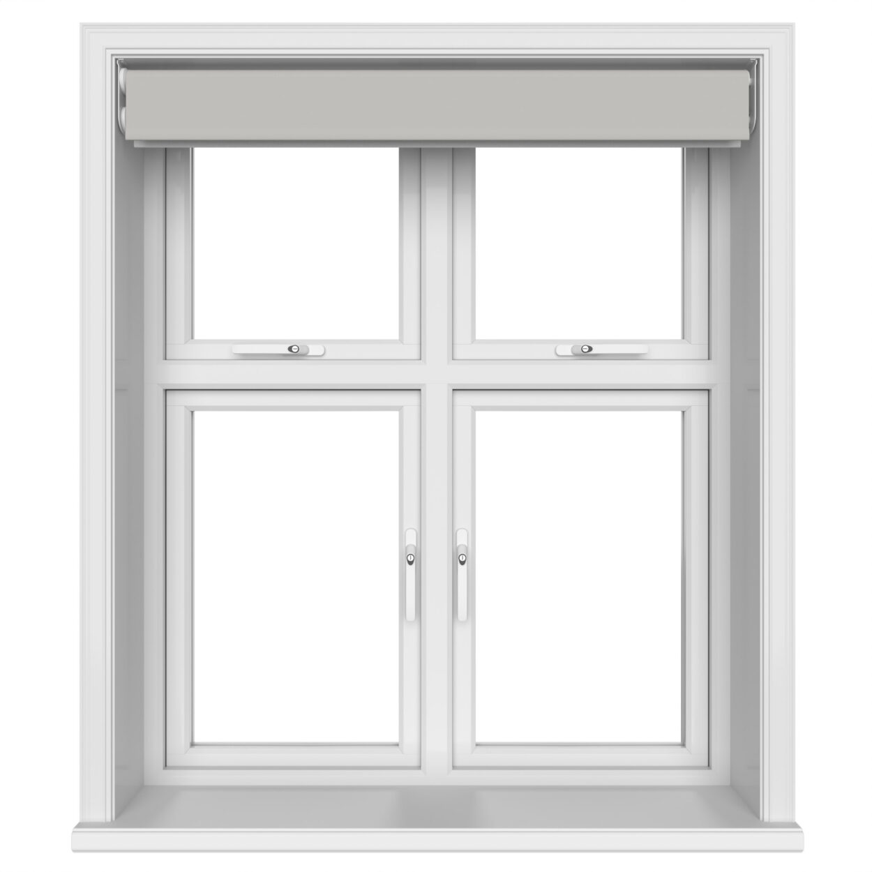 Bella Grey Whisper Motorised Double Roller Blind - Image 6