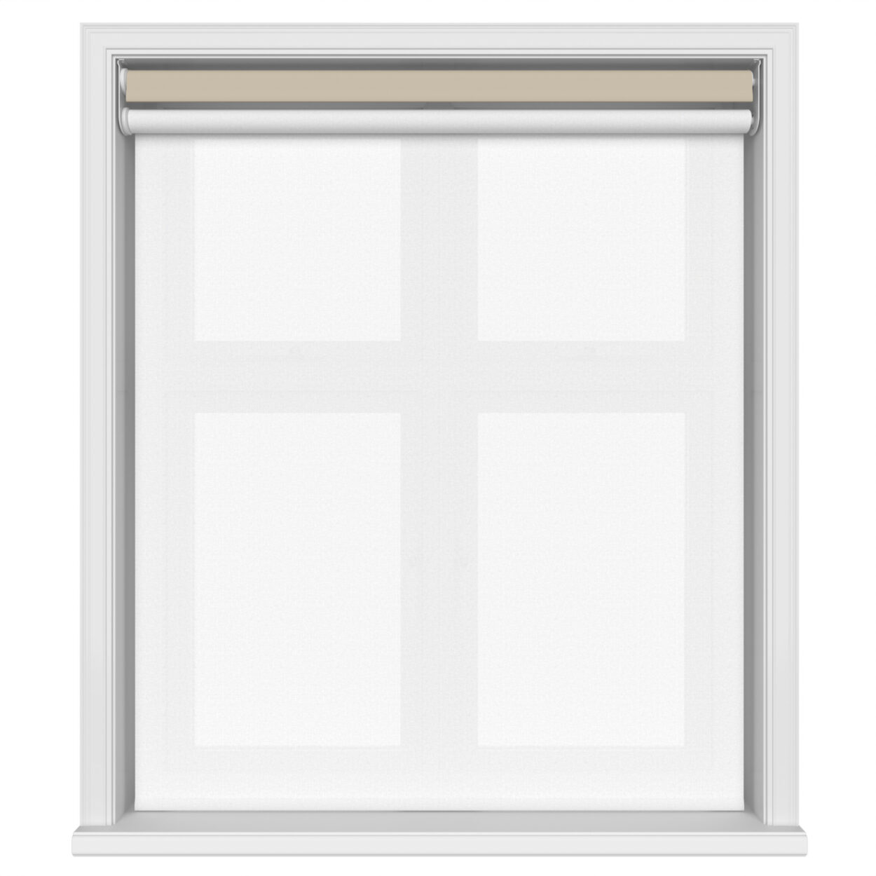 Bella Hessian Motorised Double Roller Blind - Image 3