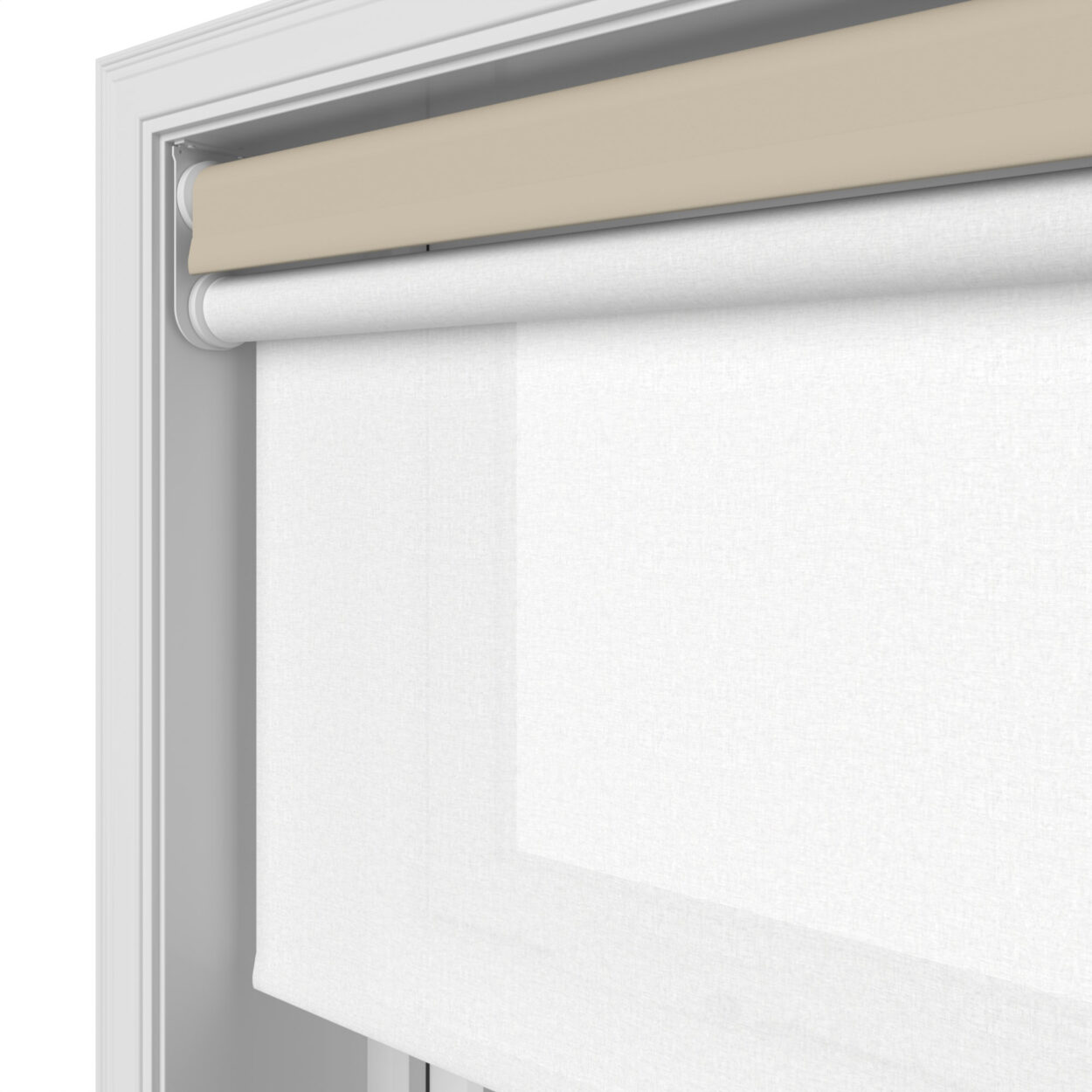 Bella Hessian Motorised Double Roller Blind - Image 7