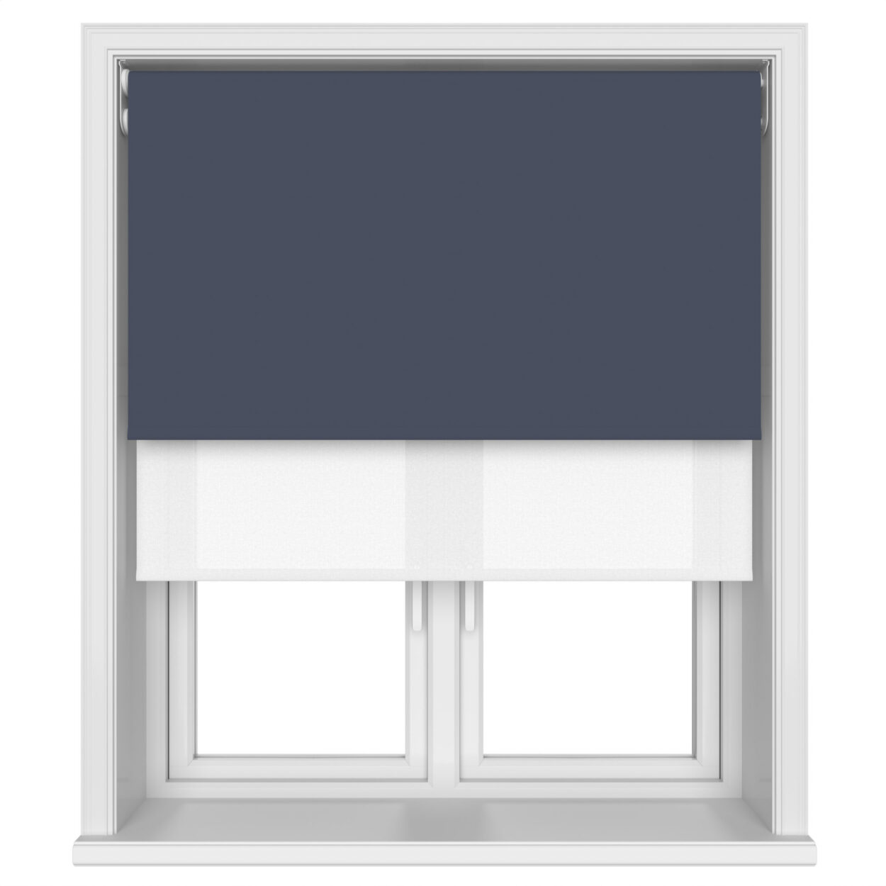 Bella Indigo Motorised Double Roller Blind