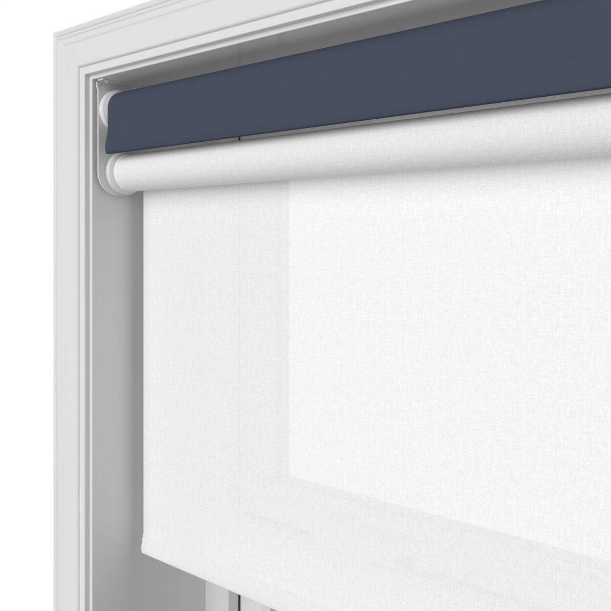 Bella Indigo Motorised Double Roller Blind - Image 7