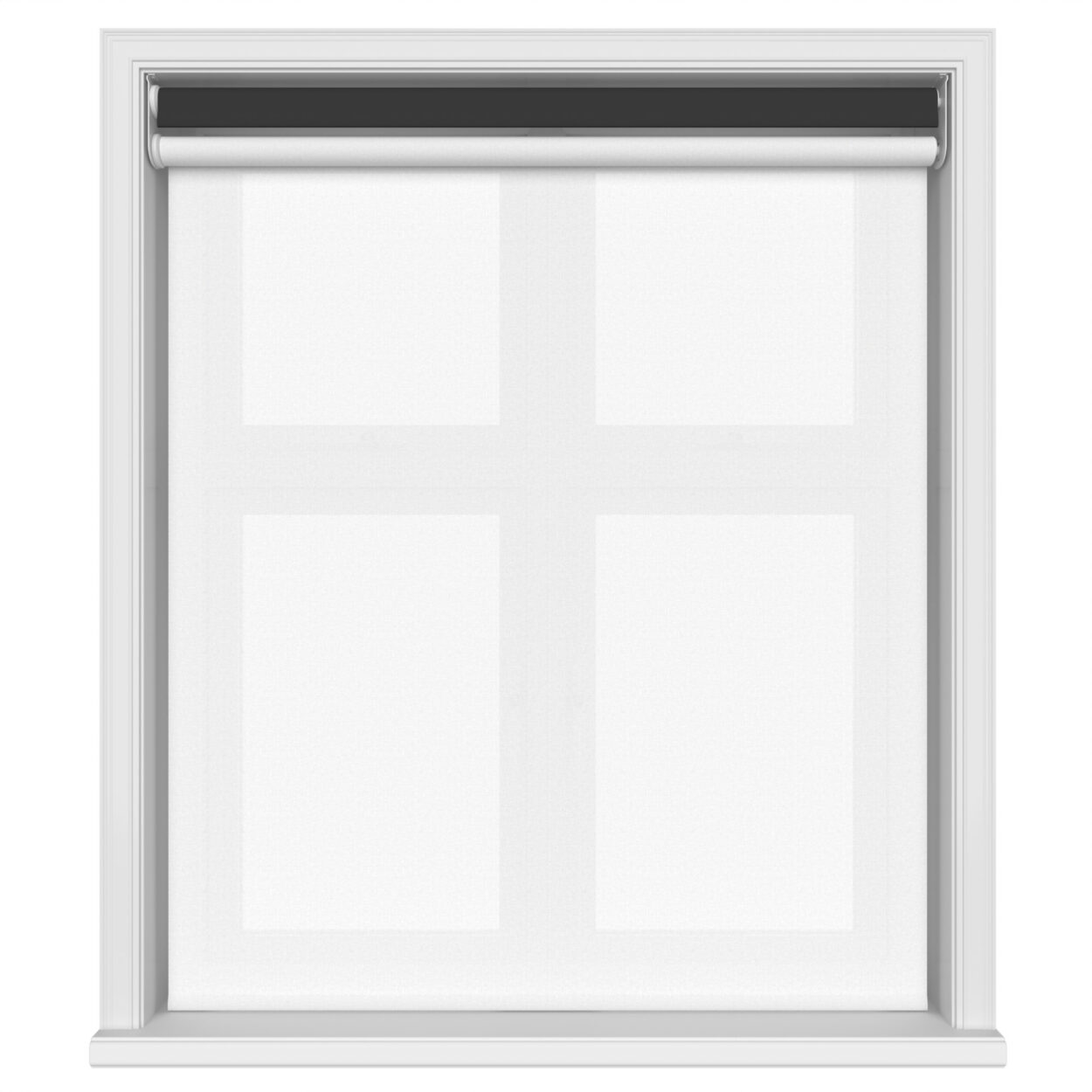 Bella Noir Motorised Double Roller Blind - Image 3