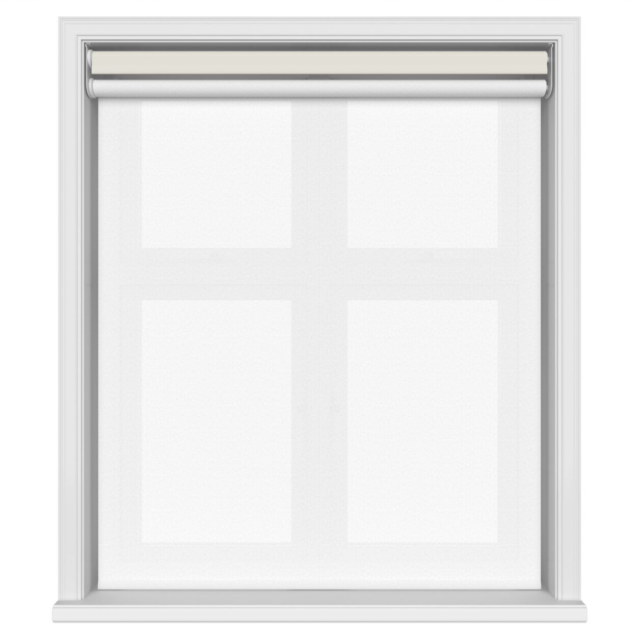 Bella Oyster Motorised Double Roller Blind - Image 3