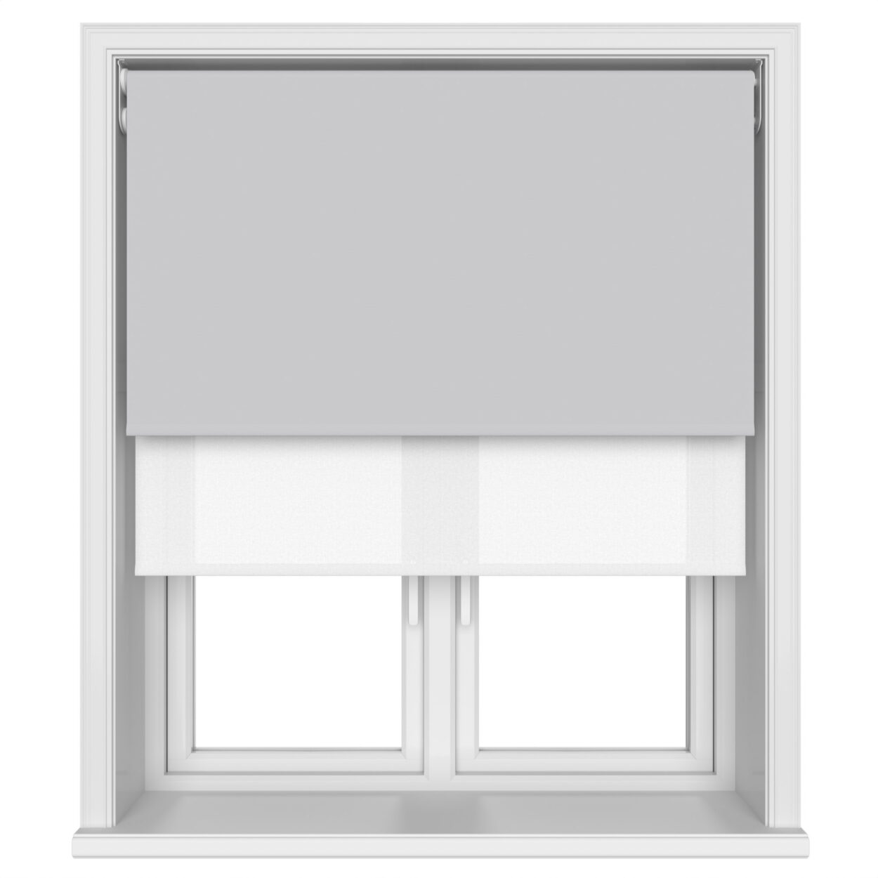 Bella Vellum Motorised Double Roller Blind - Image 4