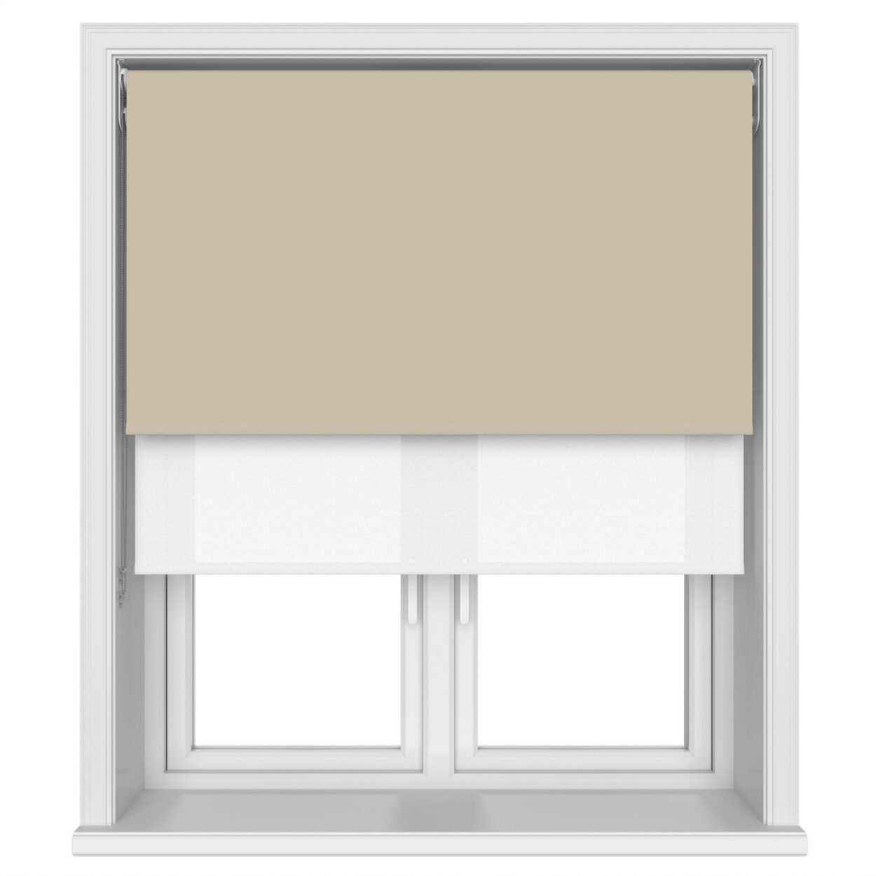 Bella Hessian Double Roller Blind