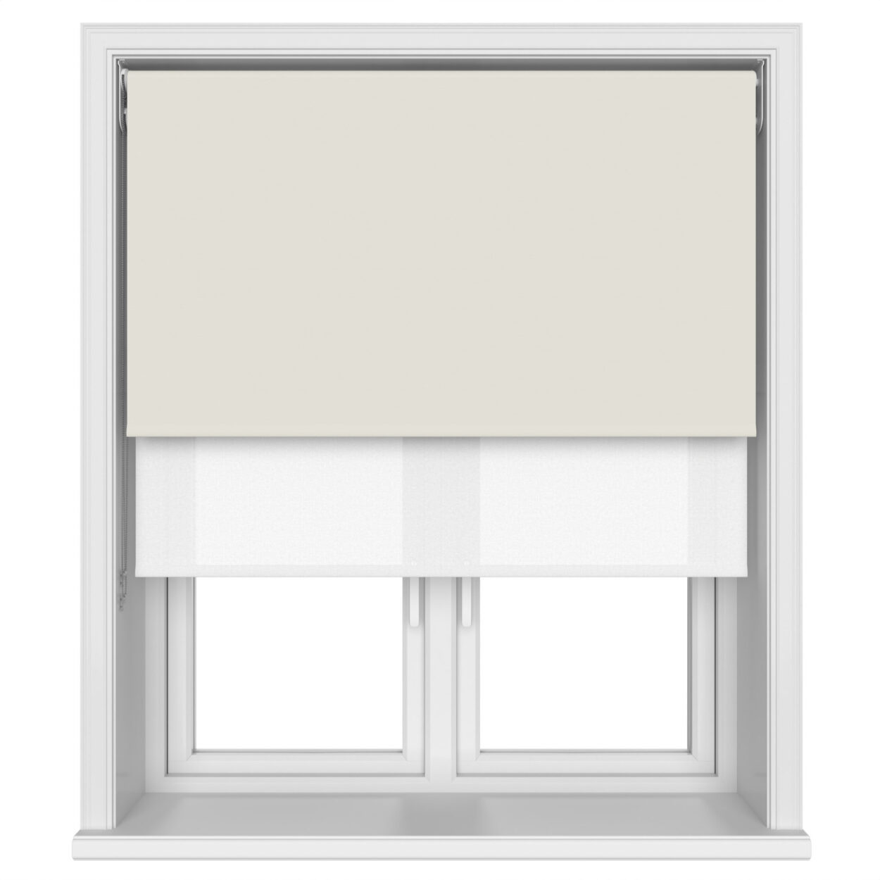 Bella Oyster Double Roller Blind