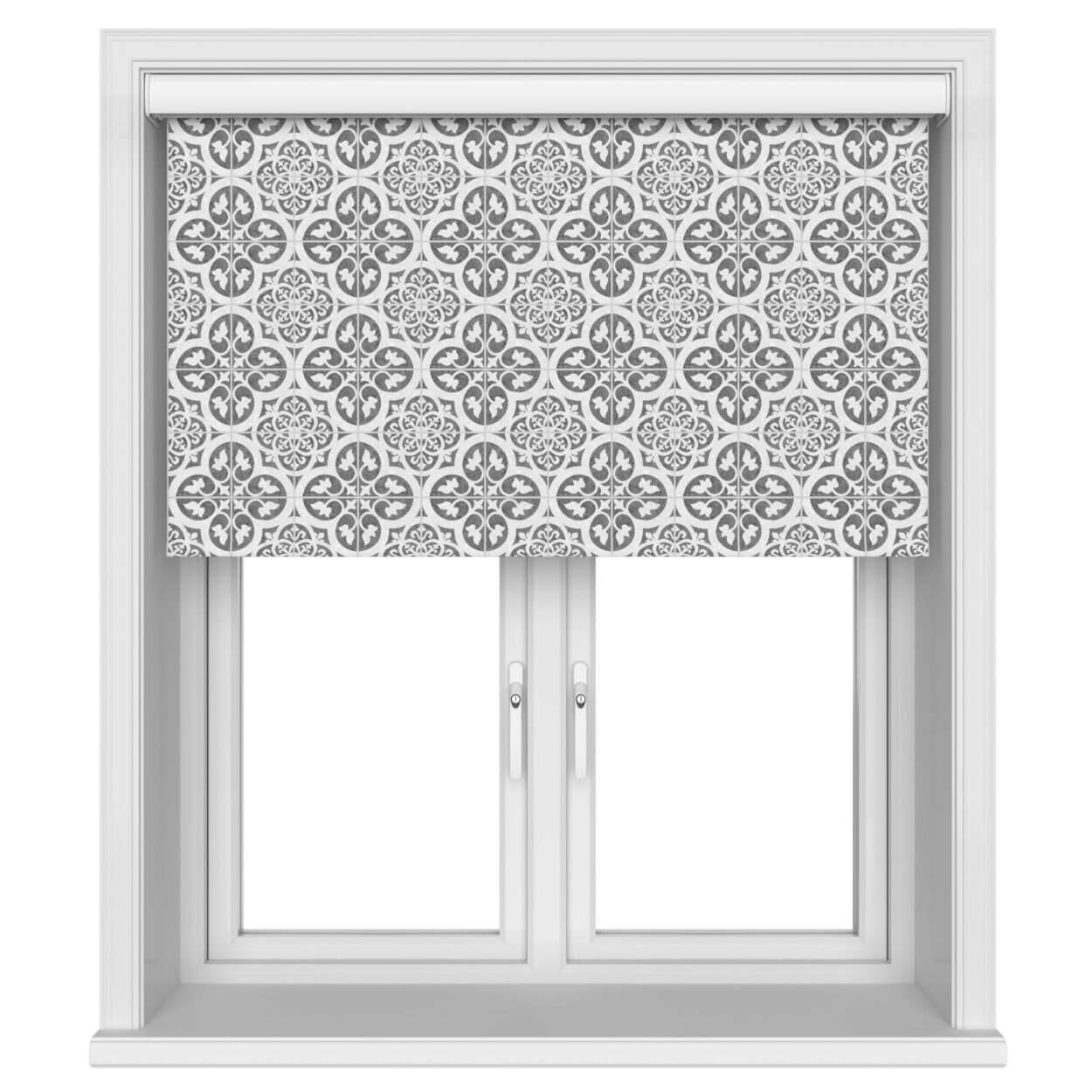 Mosaic Monochrome Blackout Cassette Motorised