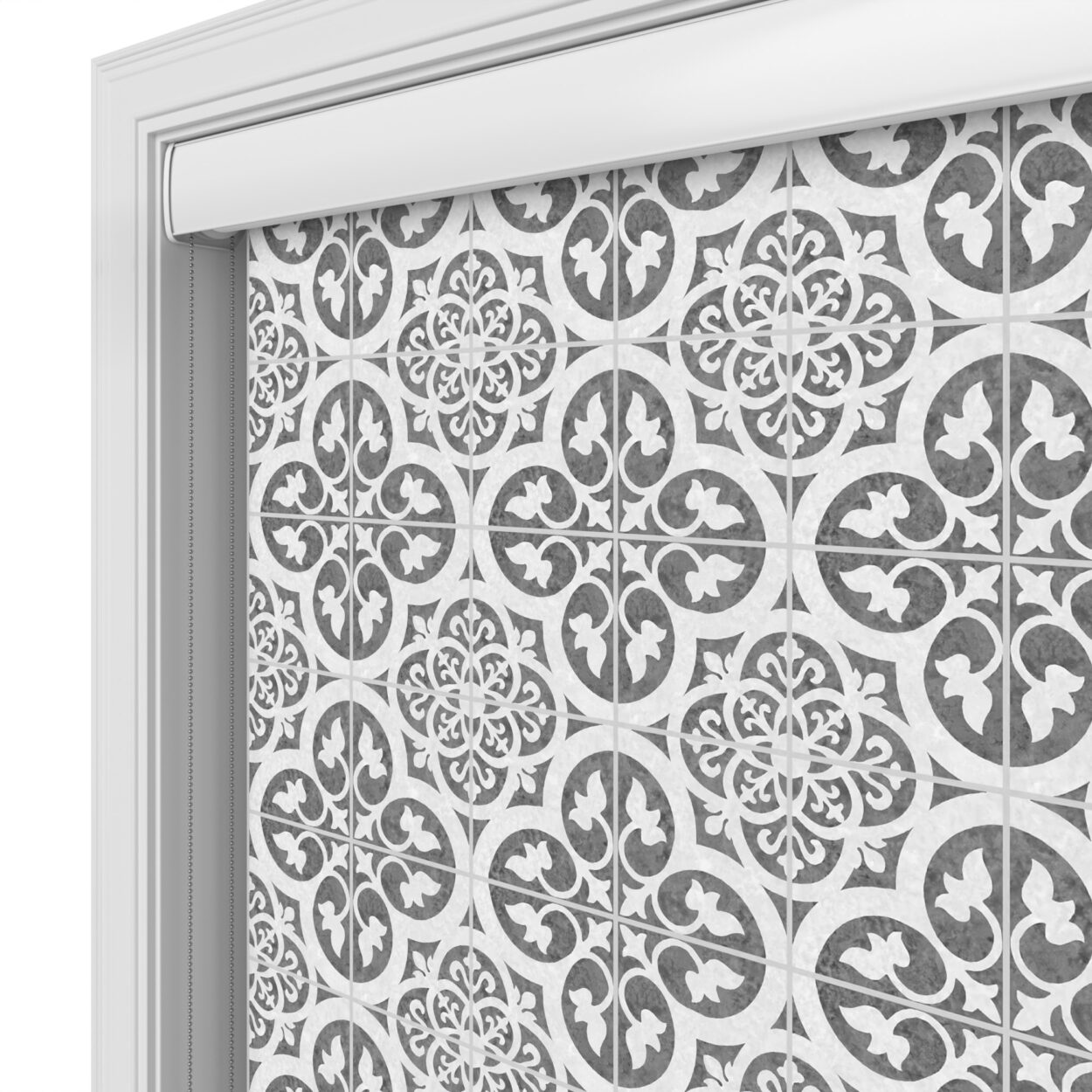 Mosaic Monochrome Blackout Cassette Motorised - Image 4