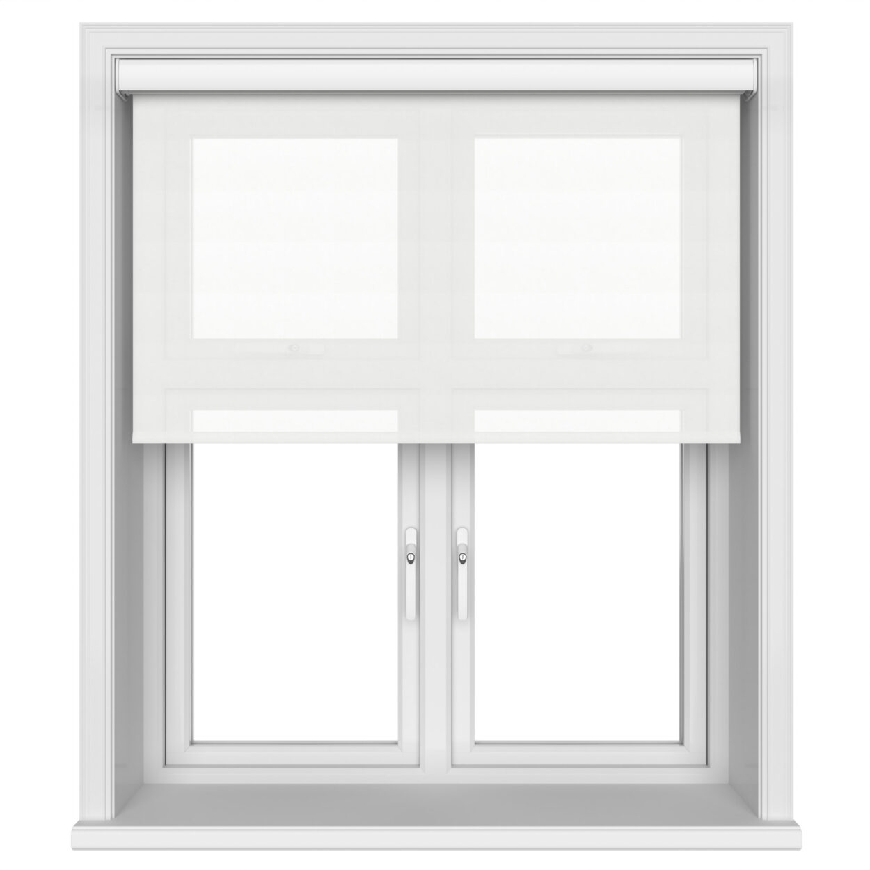 Voile White Cassette Motorised
