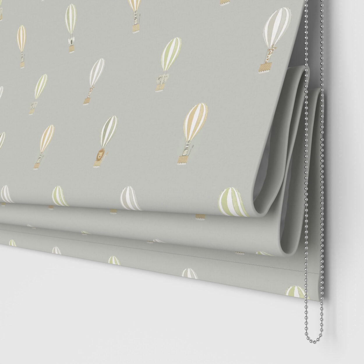 Sophie Allport Bears & Balloons Mint Grey - Image 2