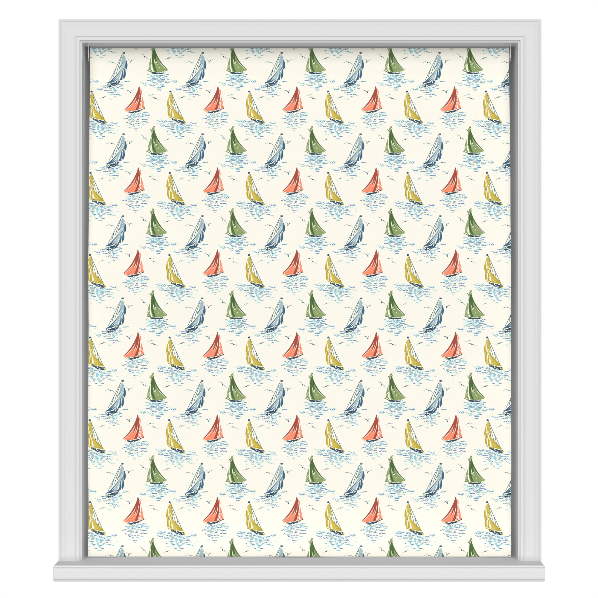 Laura Ashley A'hoy Sail Boats Multi Motorised - Image 2