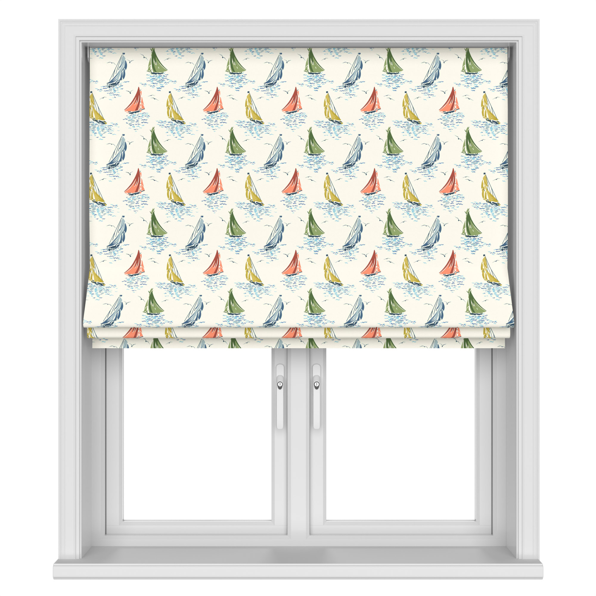 Laura Ashley A'hoy Sail Boats Multi Motorised - Image 3