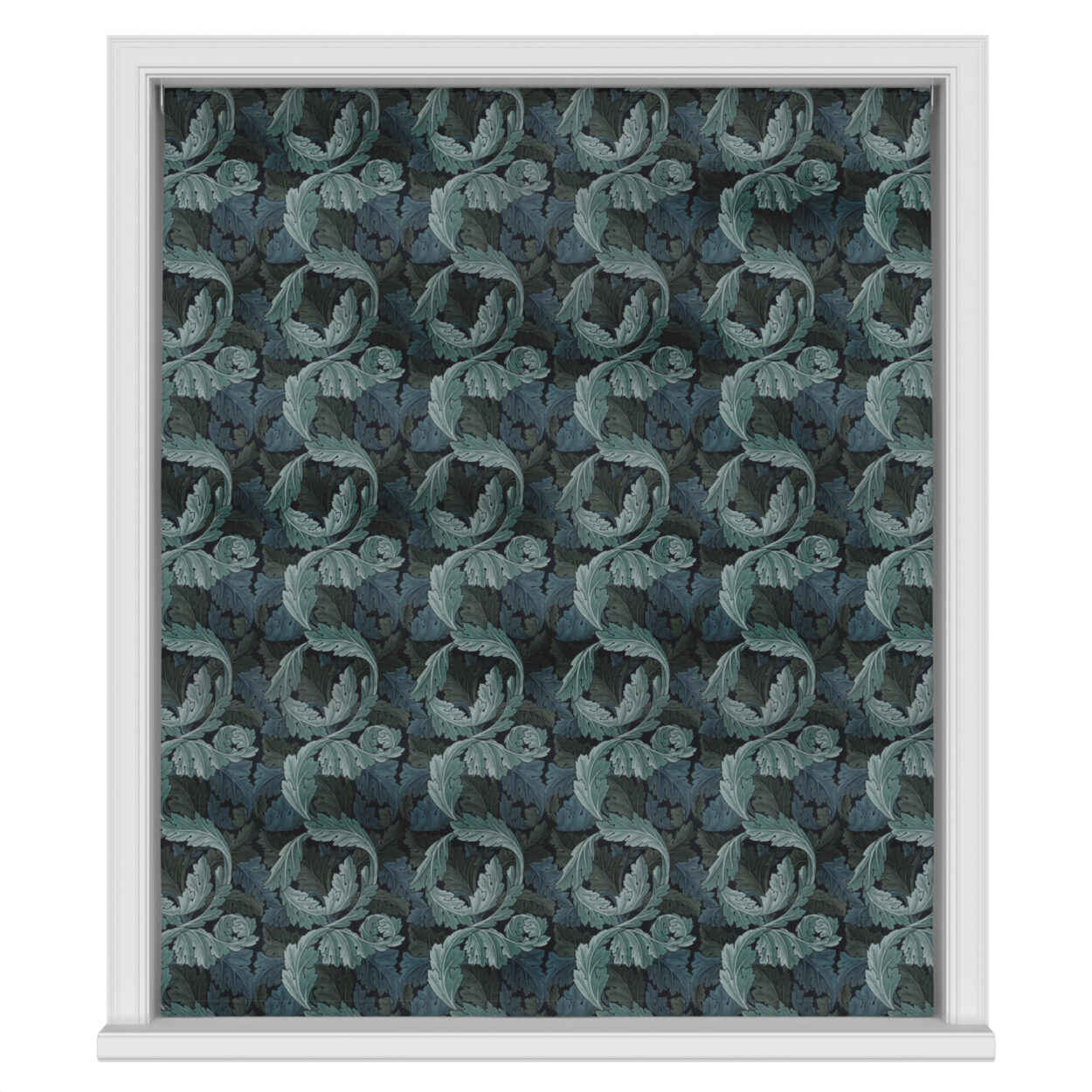 William Morris At Home Acanthus Velvet Indigo Motorised - Image 2