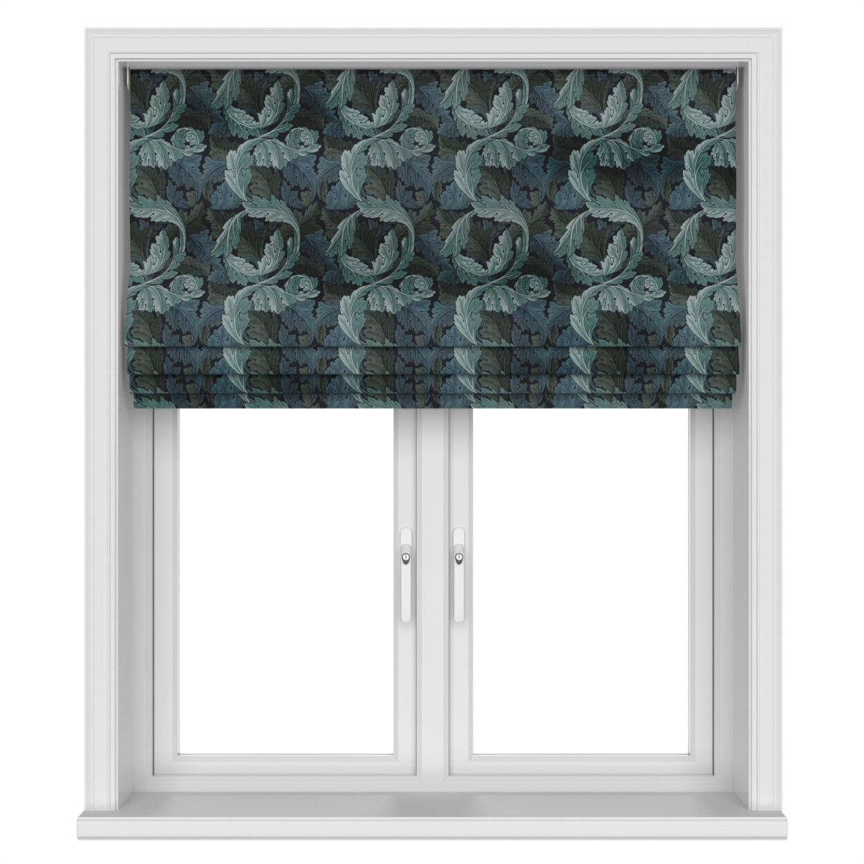 William Morris At Home Acanthus Velvet Indigo Motorised - Image 4
