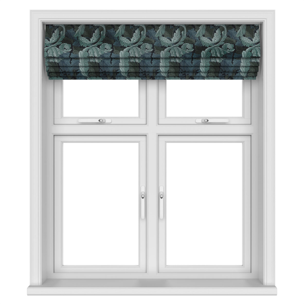 William Morris At Home Acanthus Velvet Indigo Motorised - Image 5